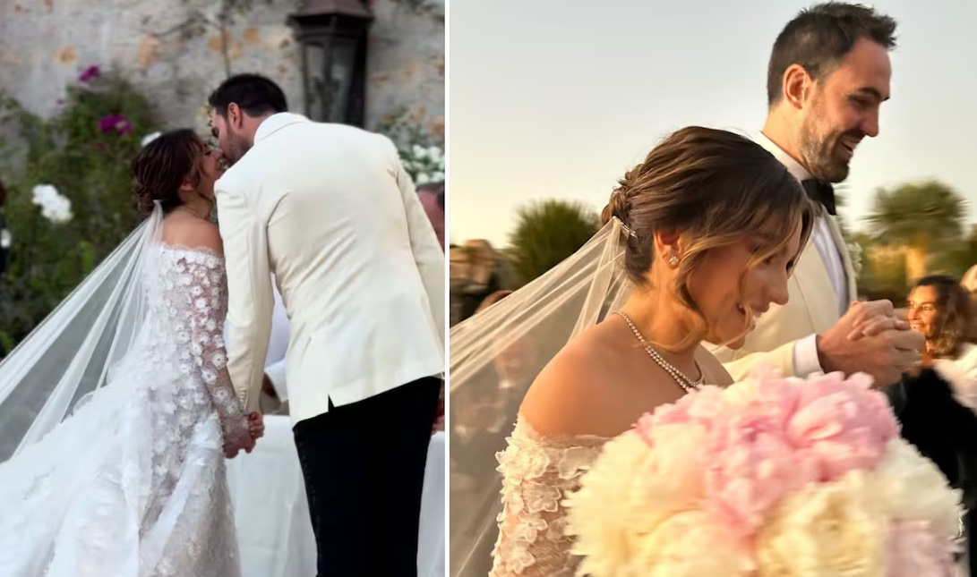 Sofía Castro y Pablo Bernot: Las primeras fotos de su elegante boda religiosa