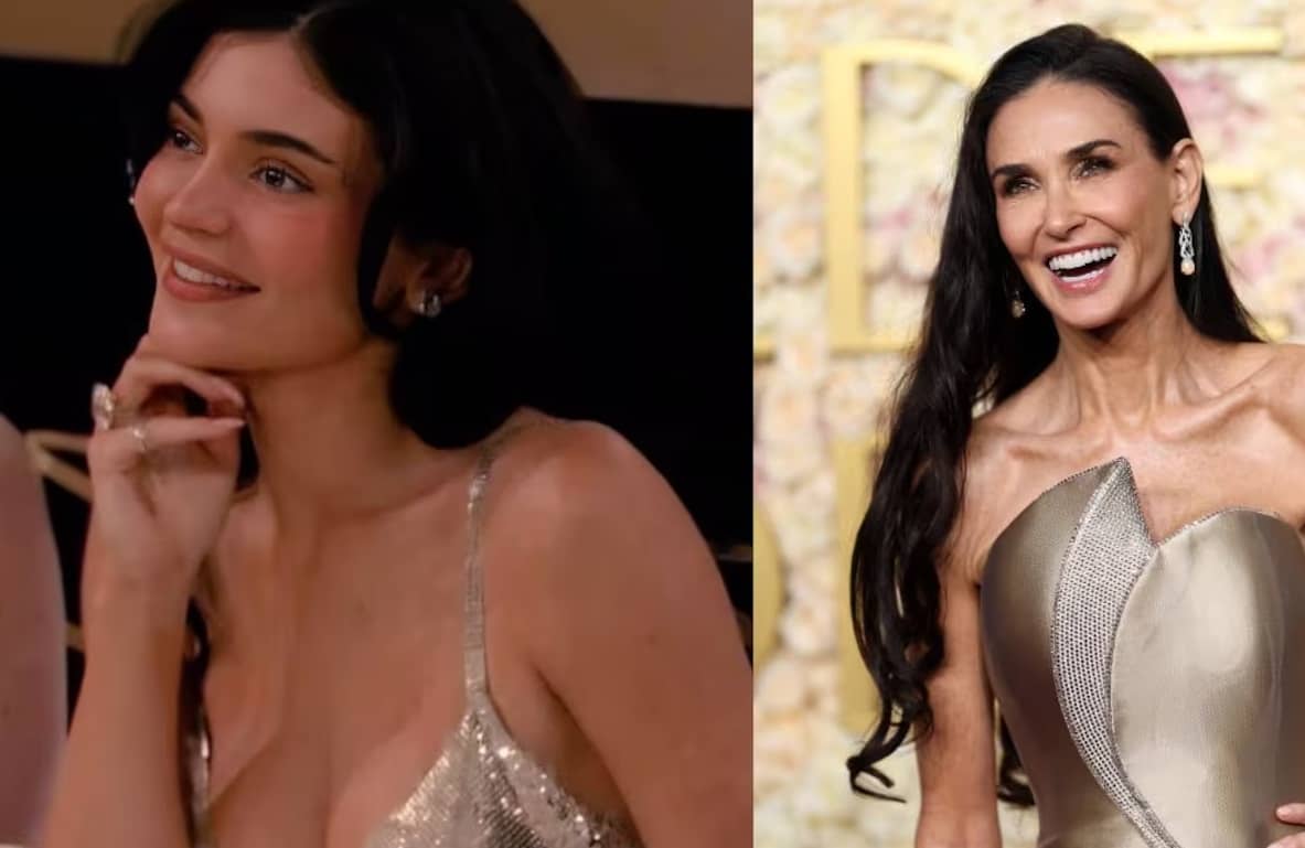 La hija de Demi Moore defiende a su madre de los rumores sobre Kylie Jenner y ella en los Globos de Oro