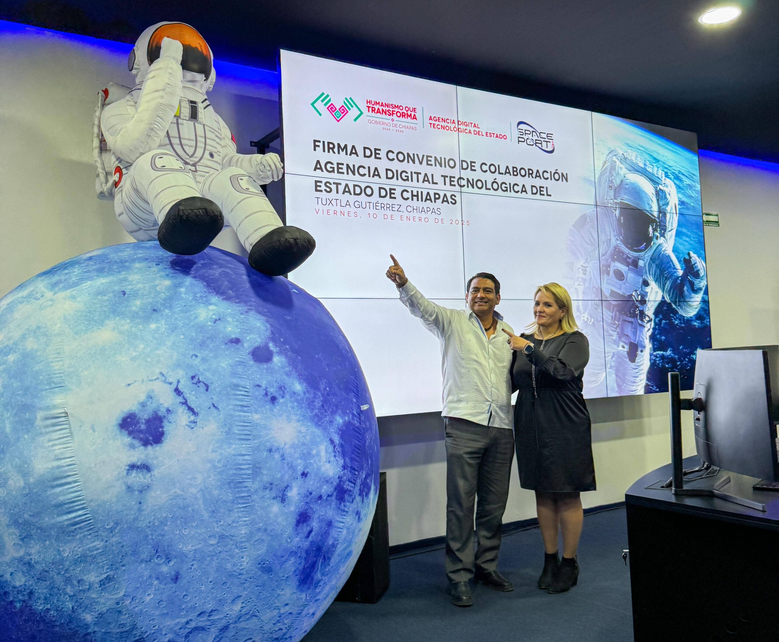 Agencia Digital Tecnológica de Chiapas y SpacePort MX impulsan innovación y educación espacial