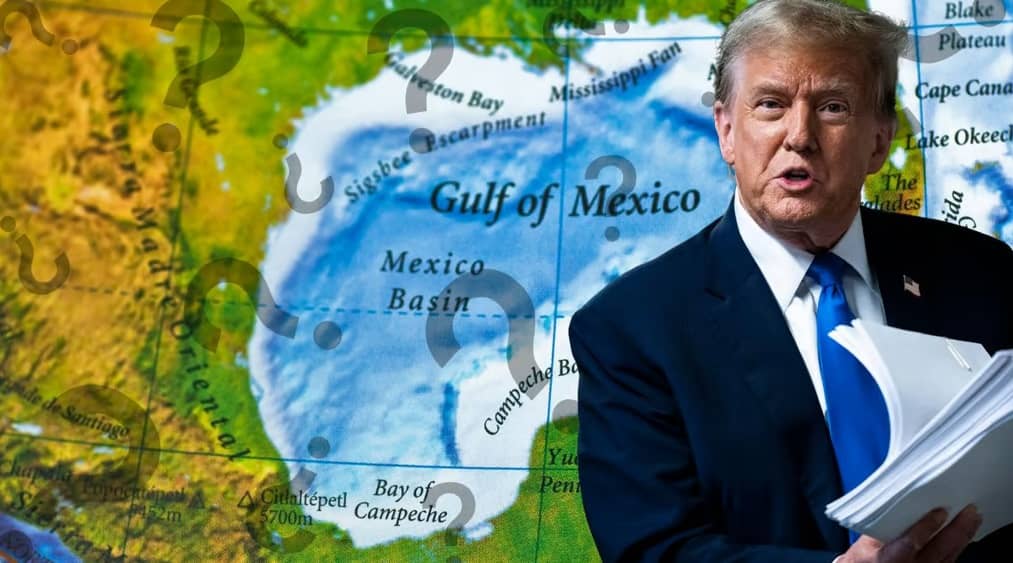 Donald Trump quiere cambiar el nombre del “Golfo de México” por “Golfo de América”