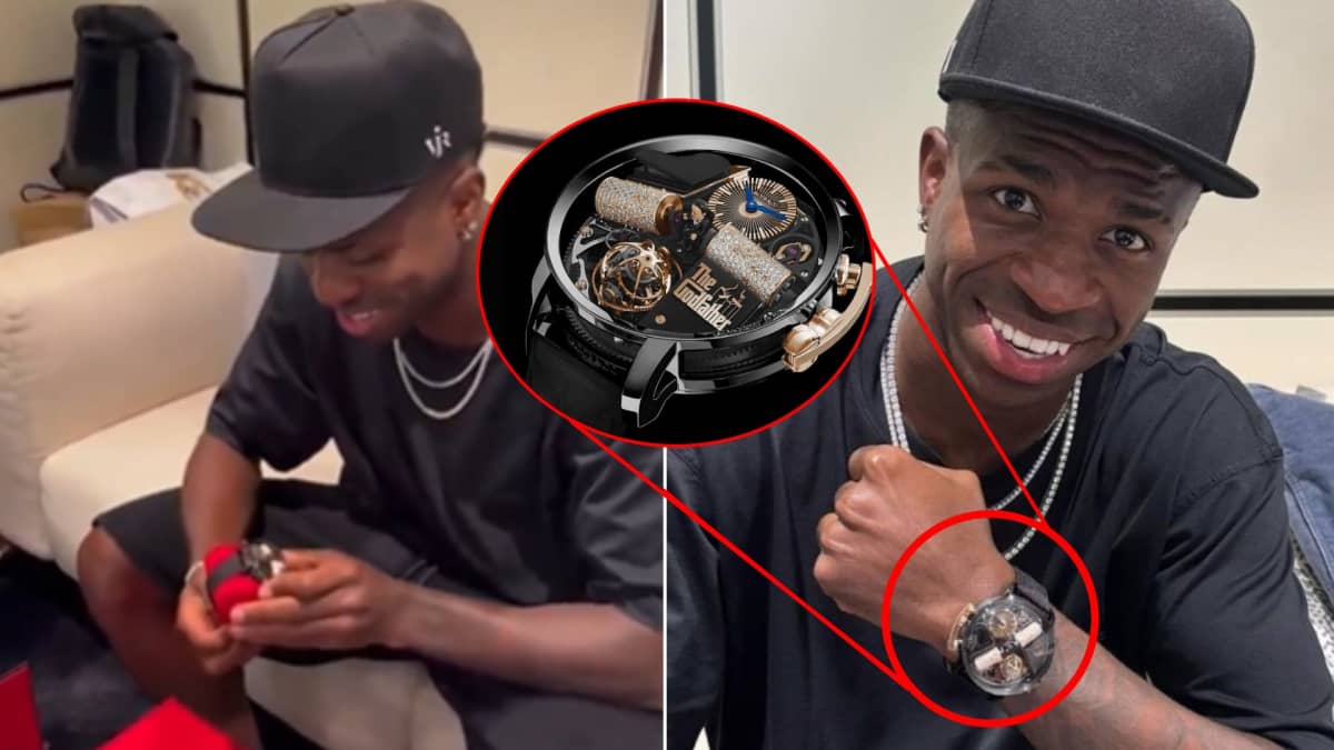 El reloj favorito de Vinicius cuesta cerca de medio millón de euros