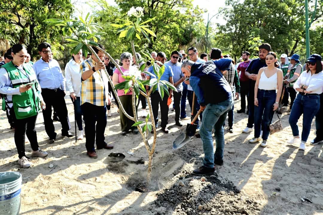 Inicia Programa de Reforestación Arboleando Tuxtla, en Parque Deportivo Caña Hueca