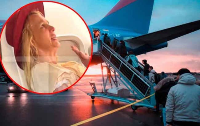 Britney Spears causa revuelo a bordo de un vuelo privado