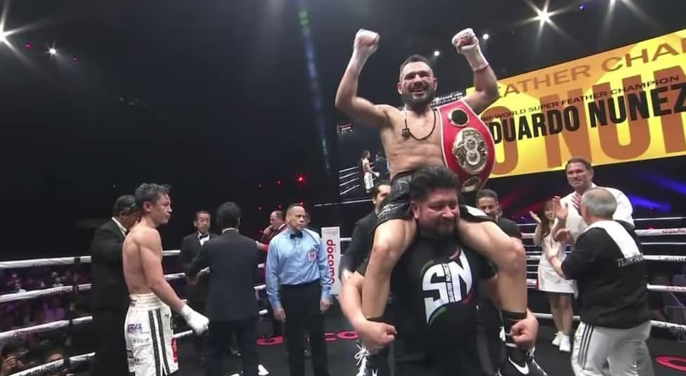 Eduardo Núñez es campeón mundial superpluma de la Federación Internacional de Boxeo