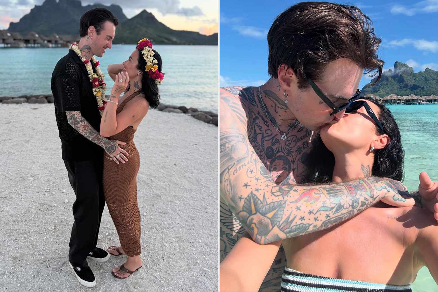Demi Lovato celebra su luna de miel en la playa junto a su esposo