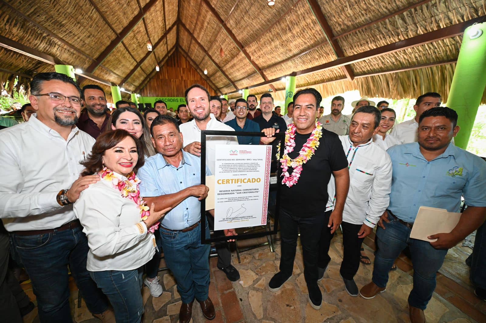 Gobierno de Eduardo Ramírez declara como Reserva Natural Comunitaria al Ejido San Cristobalito, en Tzimol