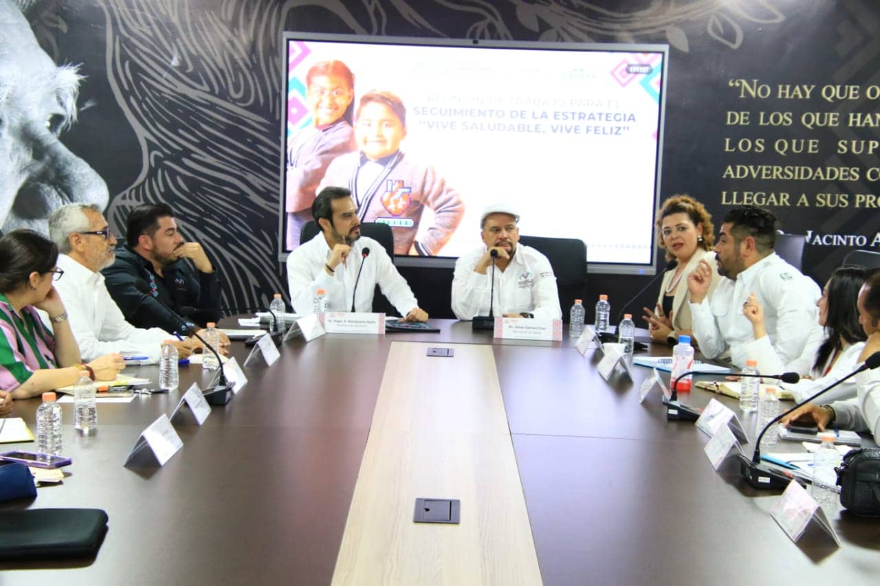 Analizan avances del programa “Vive saludable, vive feliz” en las más de ocho mil escuelas de Educación Básica de Chiapas