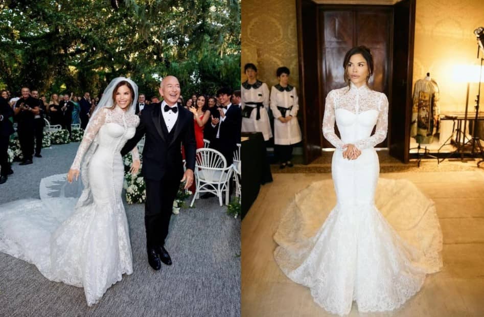 Así fue el menú de la boda de Jeff Bezos y Lauren Sánchez: 1.000 euros por invitado, pasta con tres estrellas Michelin y tarta nupcial de París