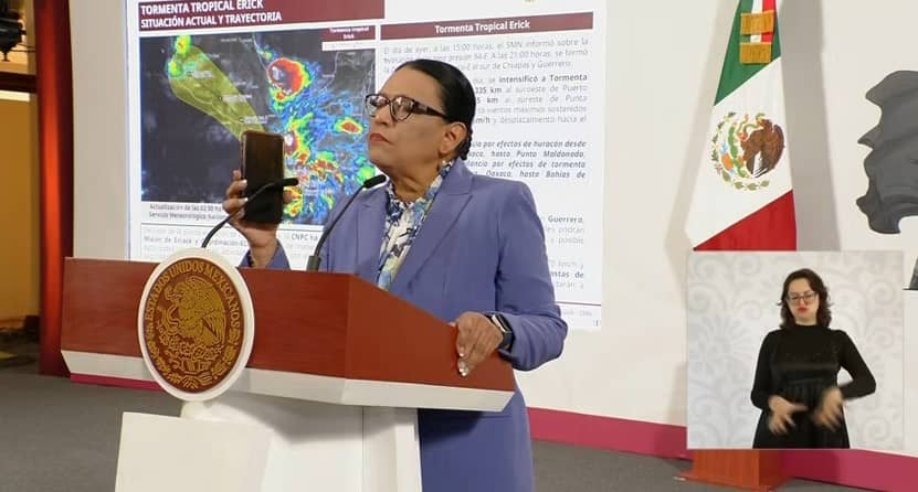 Se forma la tormenta tropical Erick; podría convertirse en huracán categoría 2 el miércoles