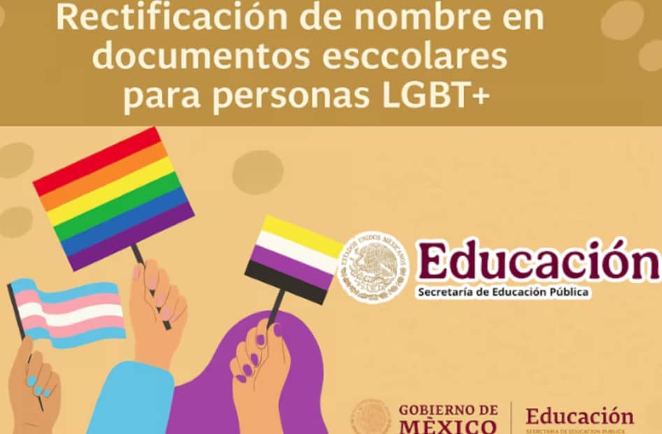 SEP facilita cambio de nombre en documentos escolares para personas de la comunidad LGBT