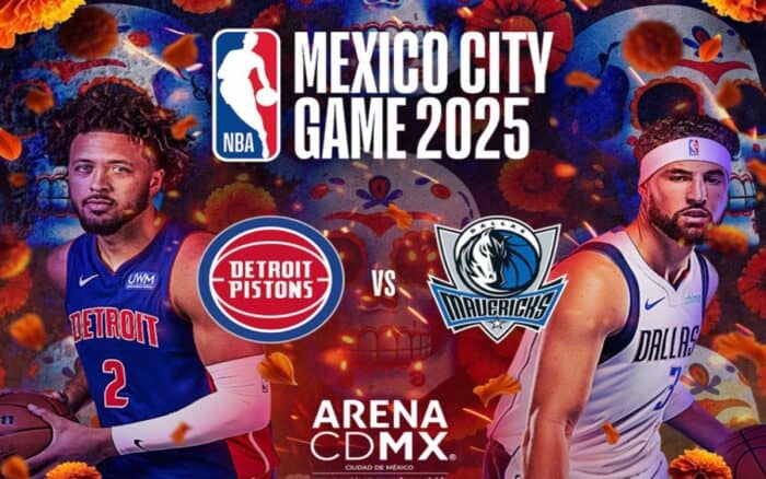 Detroit Pistons y Dallas Mavericks jugarán en Ciudad de México un partido de la Liga regular de la NBA