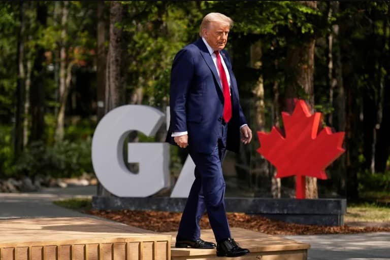Trump deja la cumbre del G7 antes de tiempo por el conflicto en Oriente Medio y pide que todo el mundo salga de Teherán. Ya no se reunirá con Sheinbaum