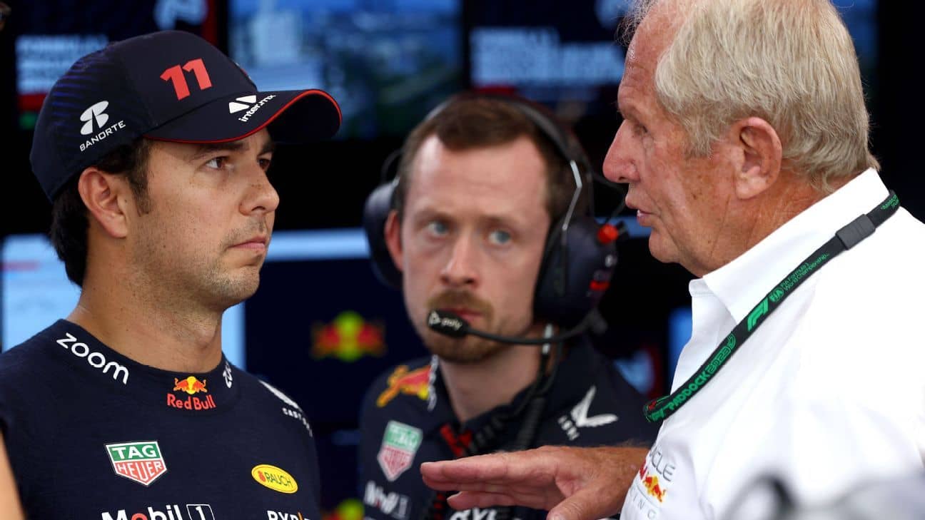 Checo Pérez 'dinamitó' el futuro de Horner, Helmut Marko, Verstappen y Red Bull sin saberlo