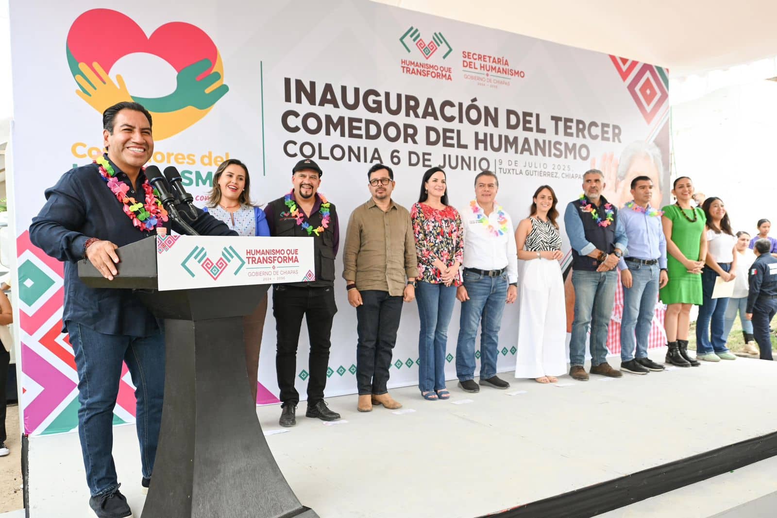 Eduardo Ramírez inaugura Comedor del Humanismo en la colonia 6 de Junio de Tuxtla Gutiérrez