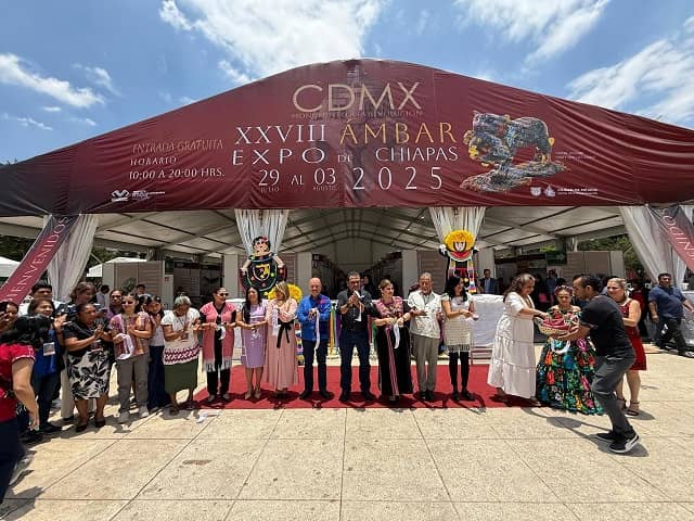 Inicia Expo Ámbar Chiapas 2025 en la Ciudad de México
