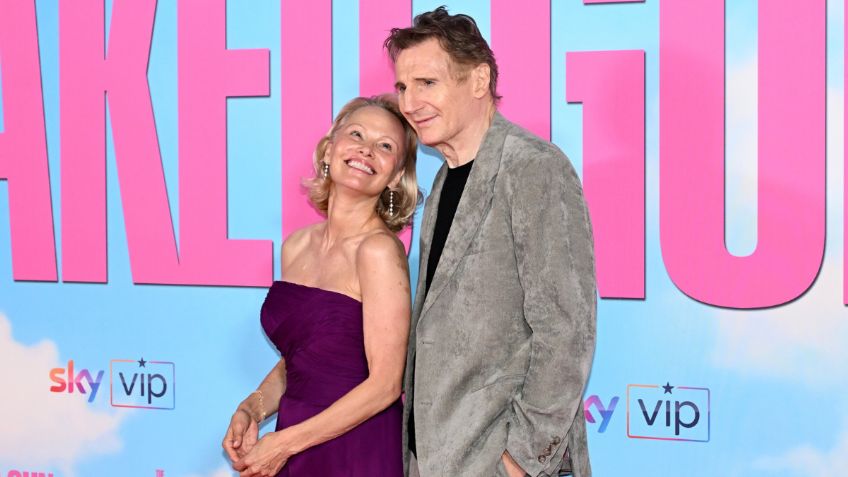 Liam Neeson se rinde ante Pamela Anderson: 'Estoy locamente enamorado de ella'