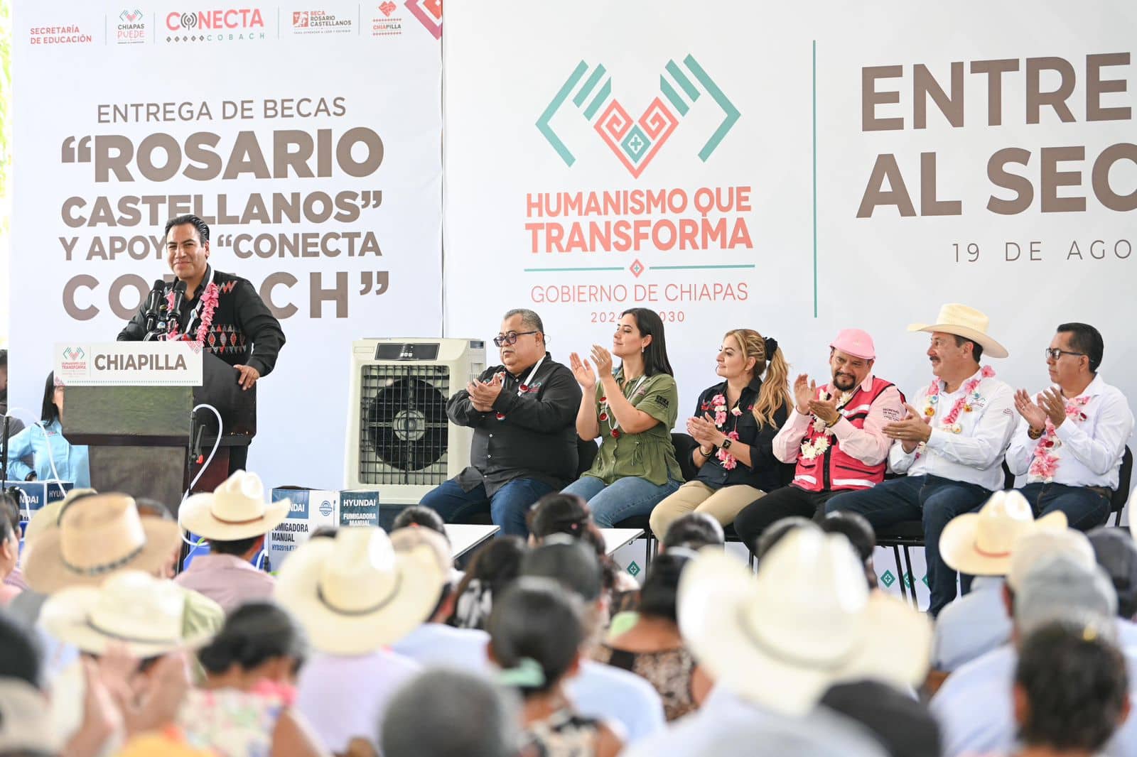 Con políticas humanistas, Eduardo Ramírez fortalece educación, agricultura y salud en Chiapilla