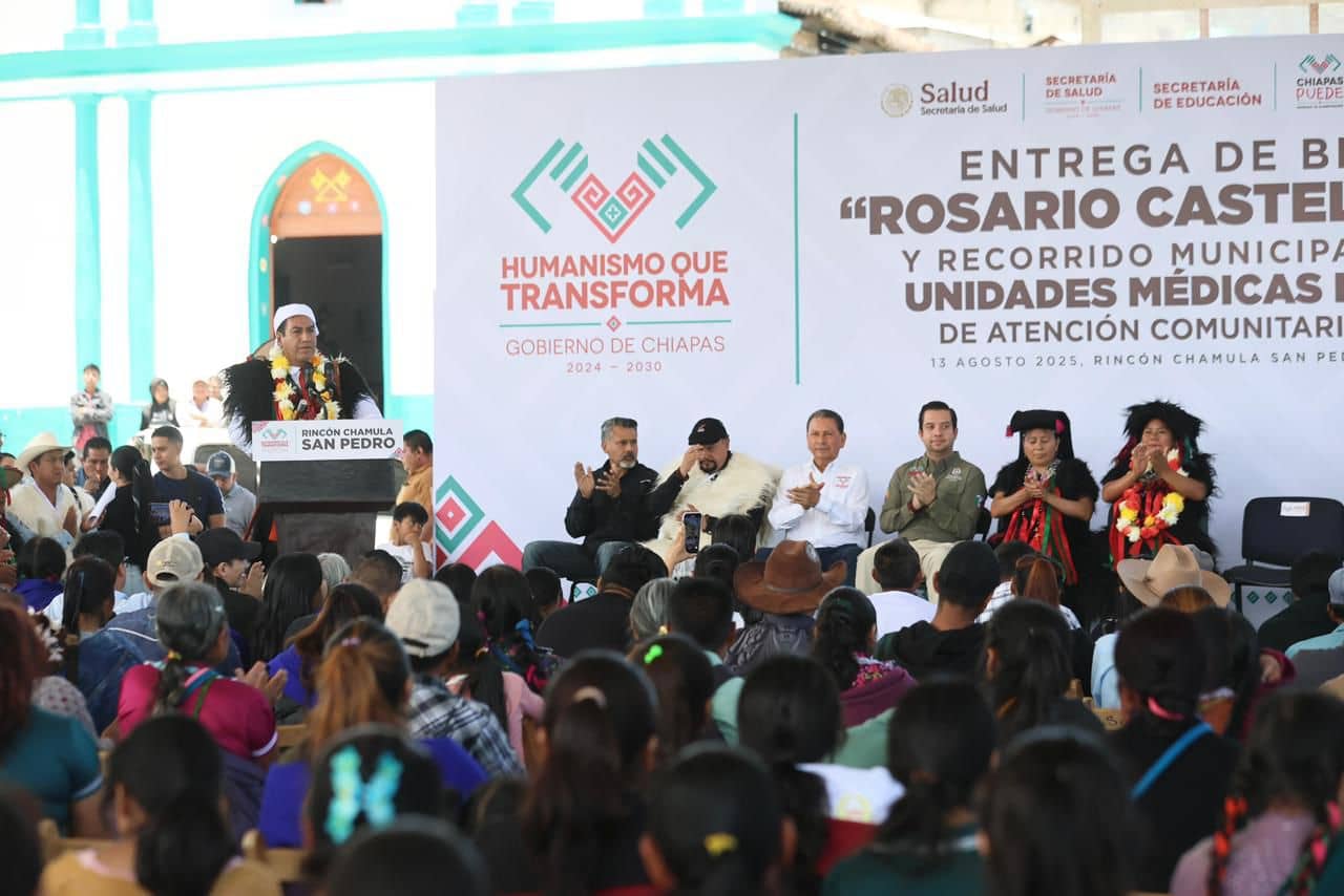 En Rincón Chamula, refrenda Eduardo Ramírez compromiso con el desarrollo y la paz