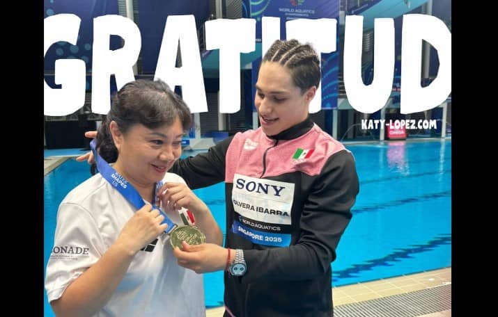 Osmar Olvera realiza petición a Claudia Sheinbaum; el clavadista pide apoyo económico para mantener a su entrenadora en México