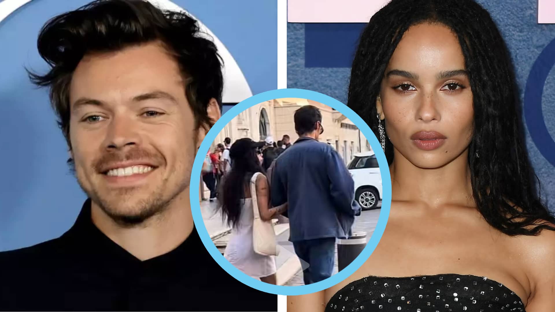 Zoë Kravitz y Harry Styles juntos en Roma: el video que desató rumores de romance
