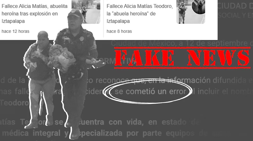 “No ha fallecido”: Alicia Matías, quien salvó a su nieta de explosión de pipa, sigue viva, Gobierno de CDMX reconoce error