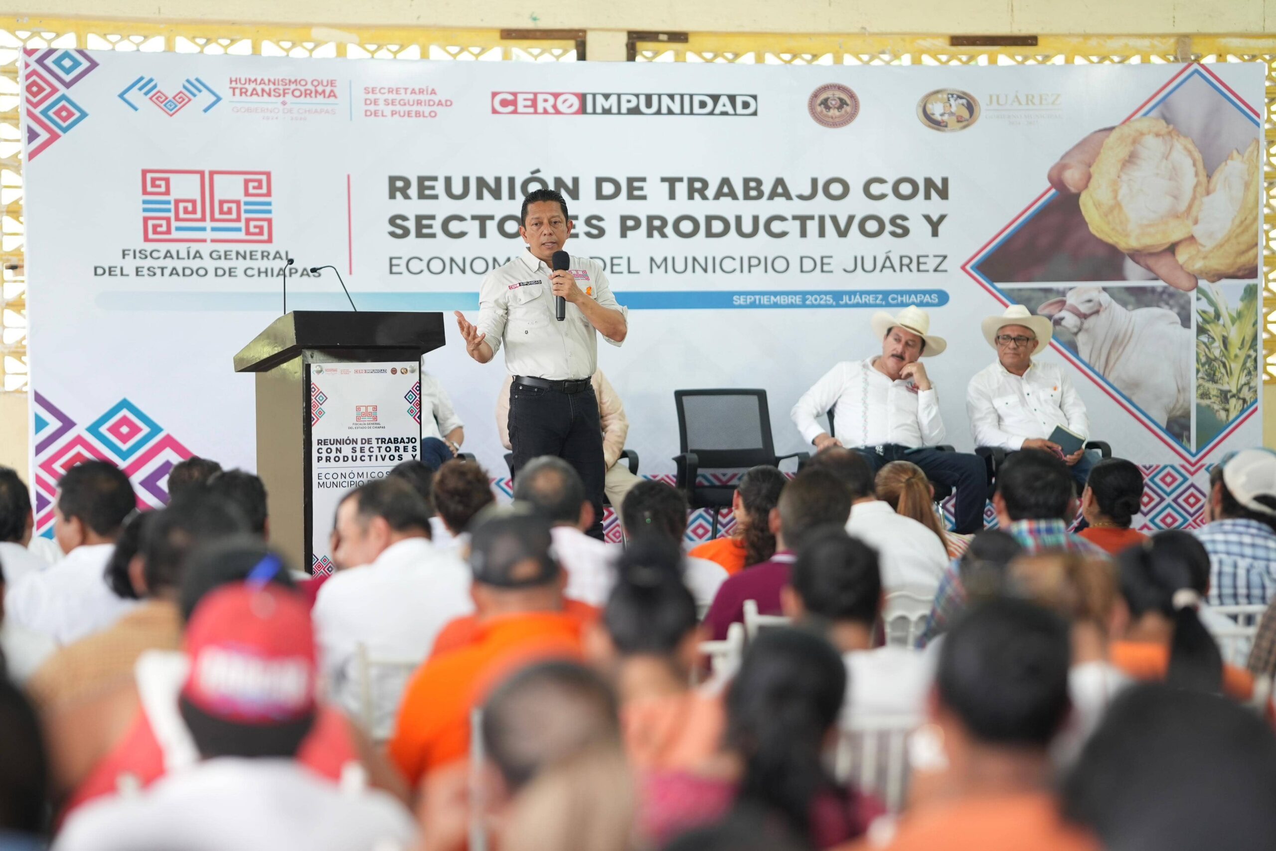 Fiscal General refuerza trabajo con sectores productivos de la zona Norte de Chiapas