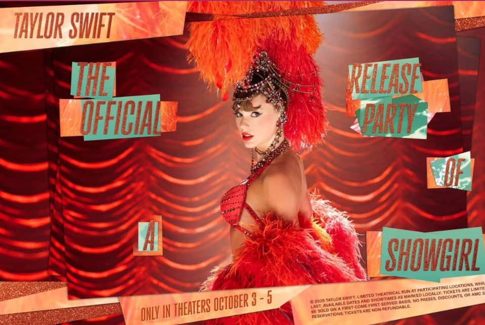 ¡Taylor Swift en el cine! Estas son las fechas en cines para la presentación de ‘The Life of a Showgirl"