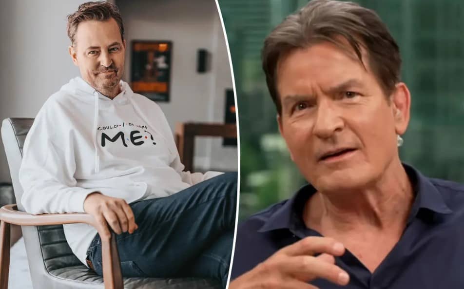 Charlie Sheen confesó que notó la recaída de Matthew Perry antes de su muerte