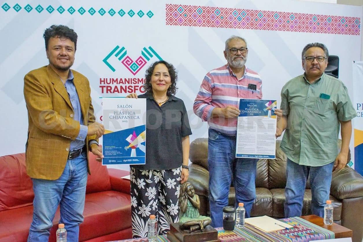 Presentan la lista de artistas seleccionados para el Salón de la Plástica Chiapaneca 2025