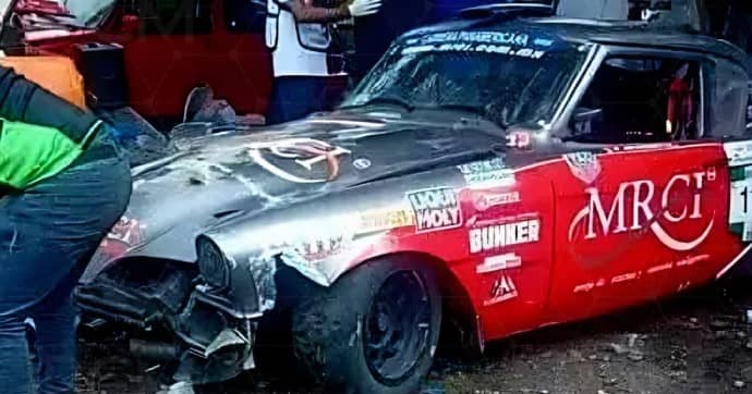 Accidente en La Carrera Panamericana 2025 deja lesionados en zona de espectadores