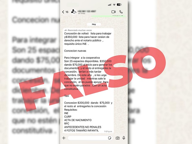 SMyT desmiente información de supuesta venta o trámite de concesiones