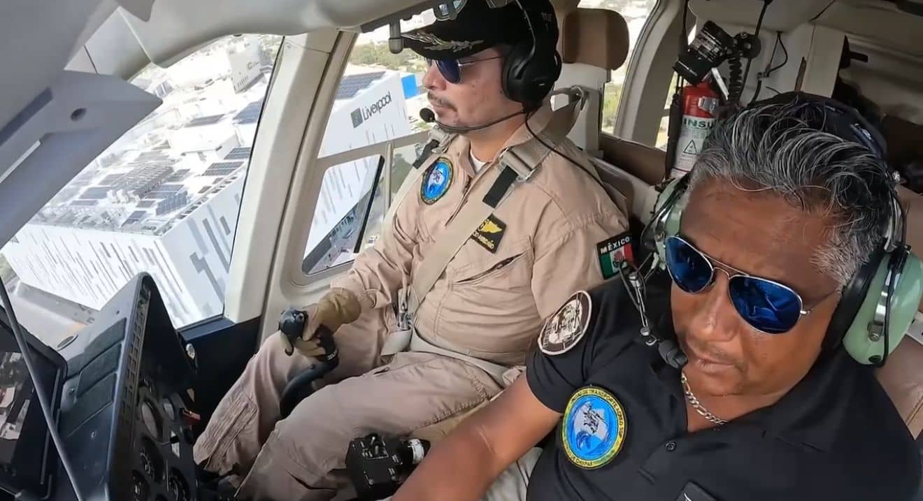 Secretario de Seguridad del Pueblo encabeza sobrevuelos en carretera Cintalapa-Villaflores