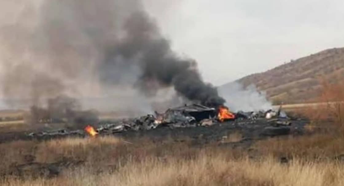 Avión de carga militar turco se estrella en Georgia
