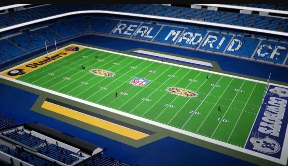 Santiago Bernabéu se transforma para recibir a la NFL por primera vez en España