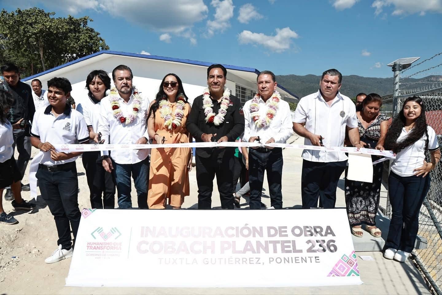 Eduardo Ramírez entrega obras en el Cobach 236 y reafirma su compromiso con la educación