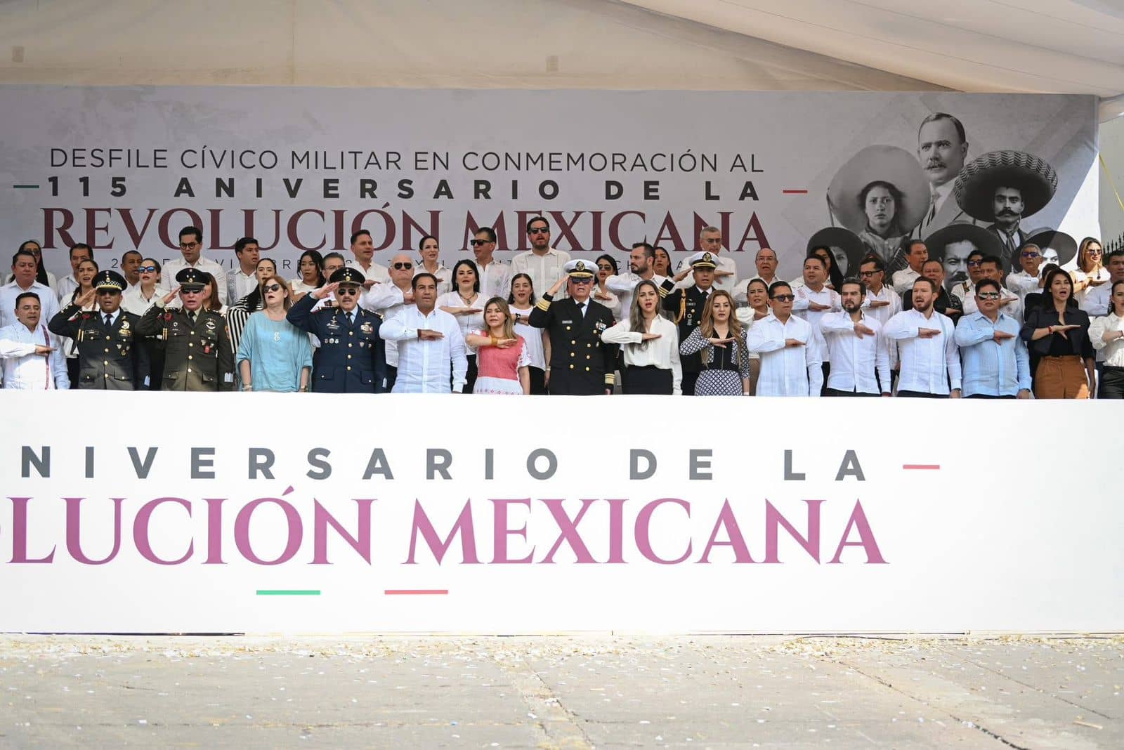 Eduardo Ramírez encabeza conmemoración del 115 Aniversario de la Revolución Mexicana