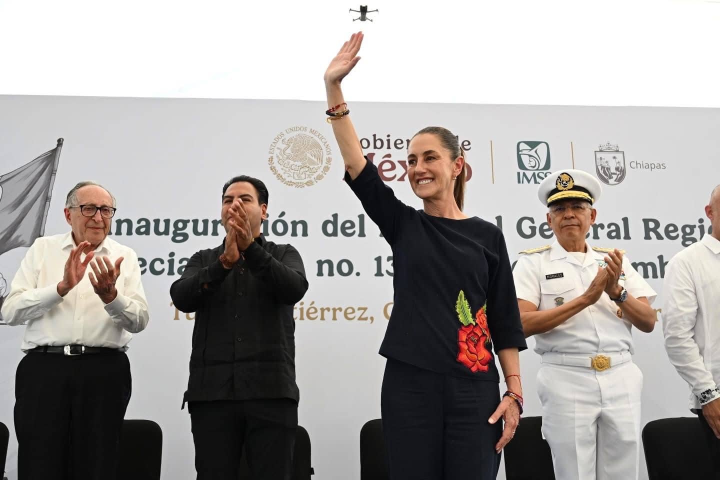 Claudia Sheinbaum, junto a Eduardo Ramírez, inaugura Hospital “XIV de septiembre” del IMSS