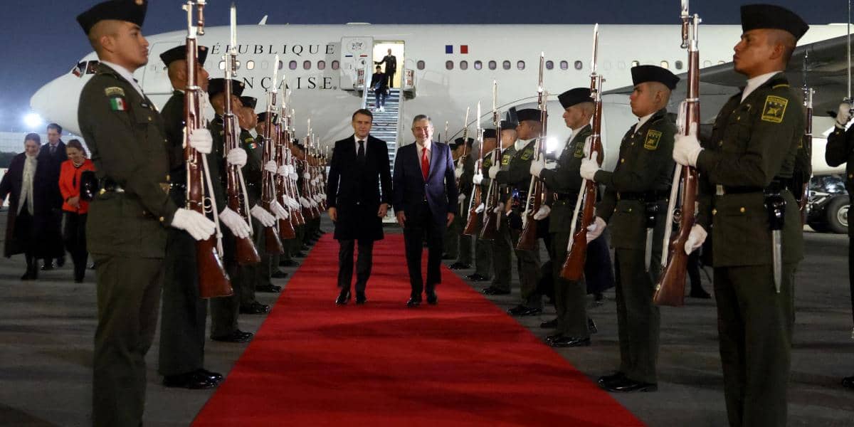 Canciller De la Fuente recibe al presidente de Francia, Emmanuel Macron