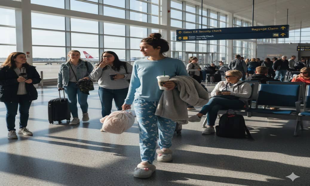 "Piyamas no": EU lanza insólita campaña para hacer los viajes en avión "grandes otra vez"