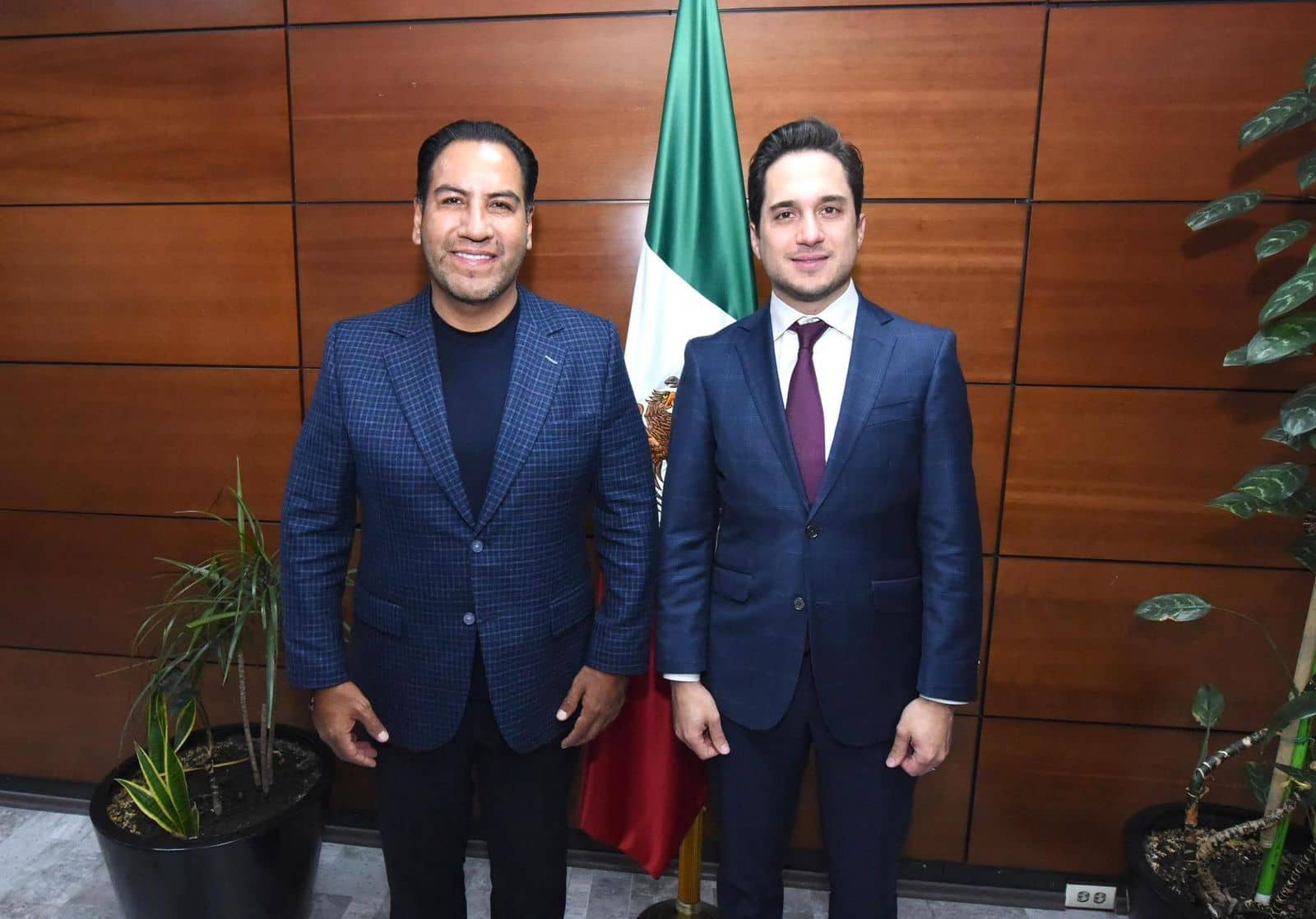 Eduardo Ramírez se reúne con el director general de Banobras, Jorge Mendoza Sánchez