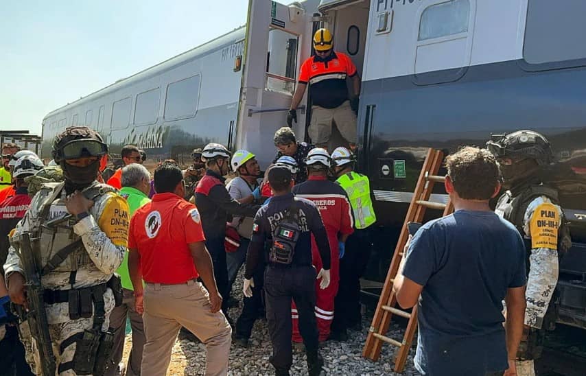 Detienen al maquinista del Tren Interoceánico que descarriló en Oaxaca