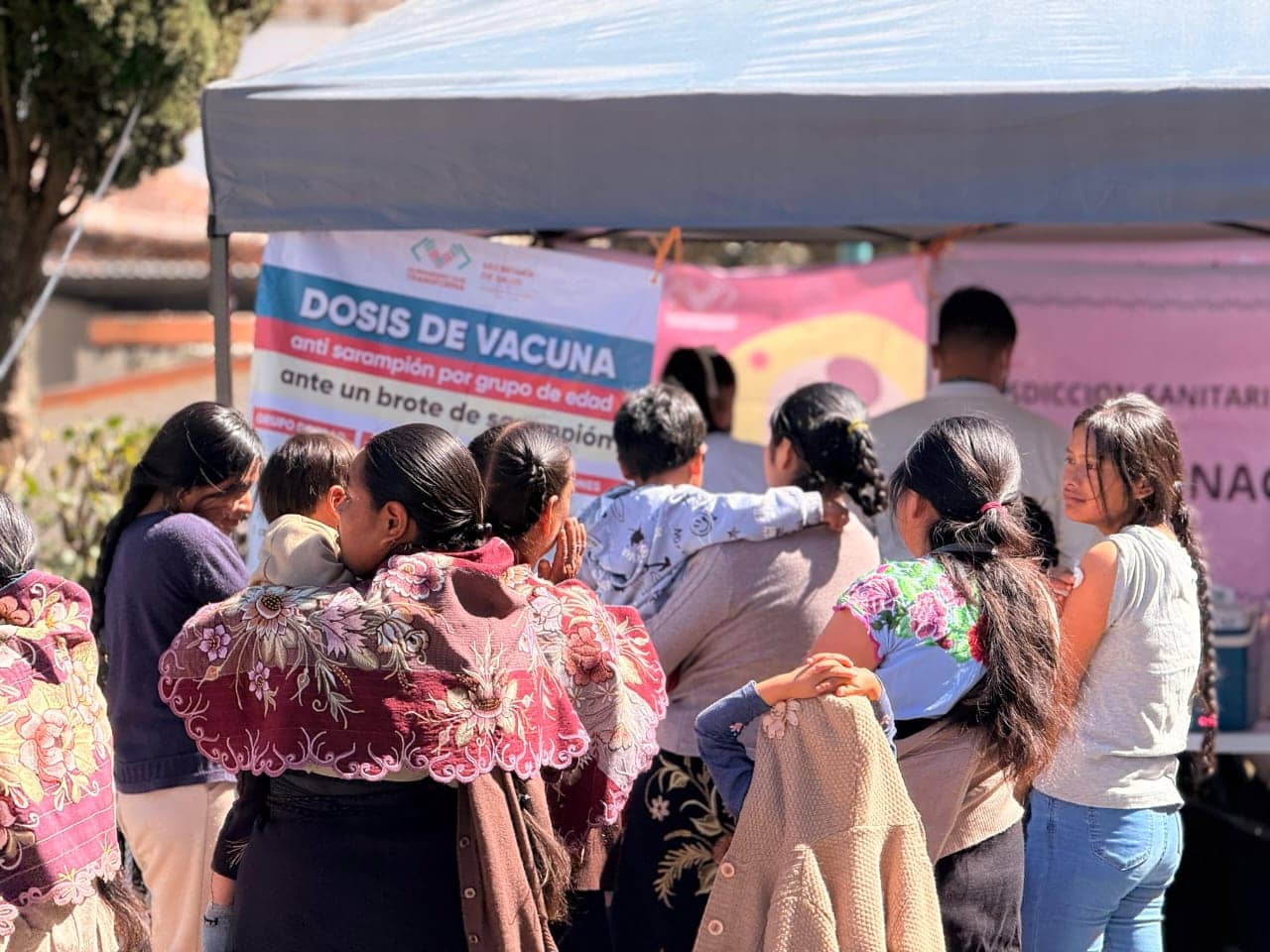 Chiapas refuerza la barrera sanitaria y llama a la población a vacunarse contra el sarampión