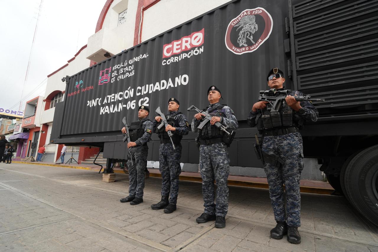 Con estrategia e infraestructura táctica se garantiza la paz en Chiapas: SSP