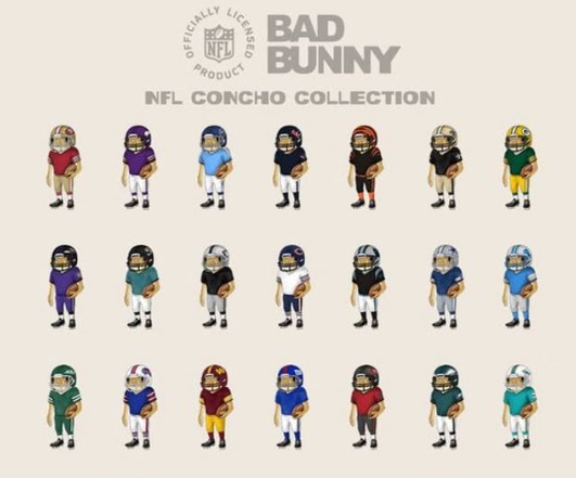 NFL saca a la venta mercancía de Bad Bunny previo al Super Bowl LX