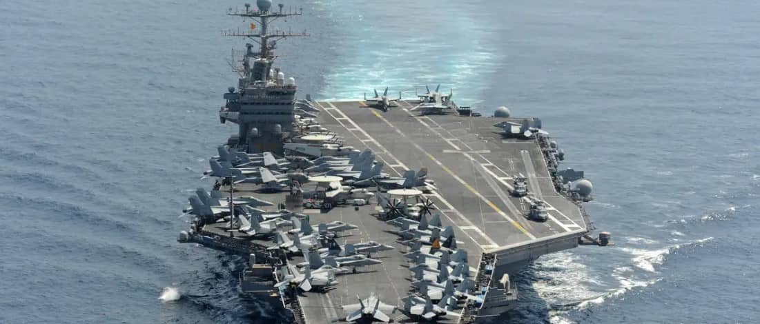 Portaviones estadounidense llega a Medio Oriente