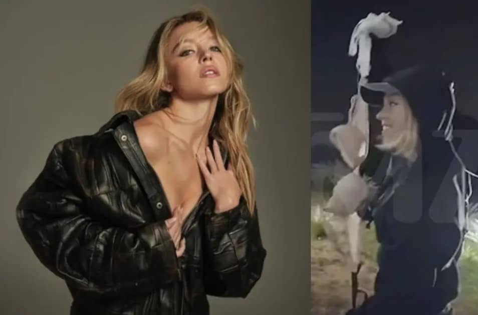 Sydney Sweeney enfrenta acusaciones de vandalismo por colgar prendas íntimas en el letrero de Hollywood
