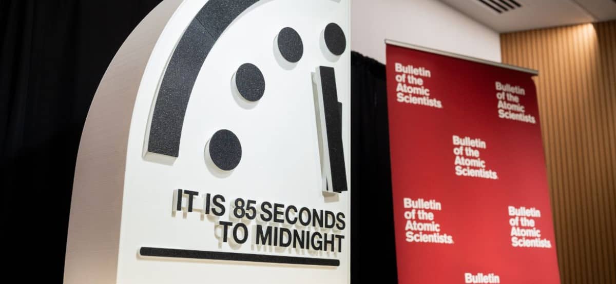 Reloj del Juicio Final marca su punto más cercano al fin del mundo