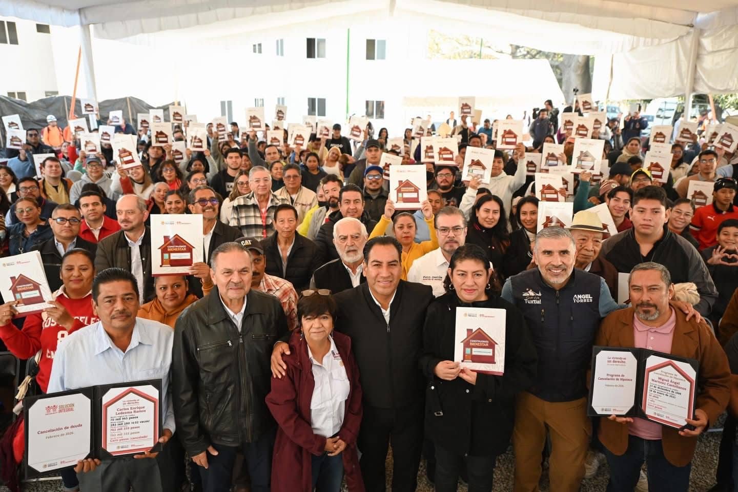 Eduardo Ramírez agradece a la presidenta Claudia Sheinbaum por la entrega de viviendas a familias de Chiapas