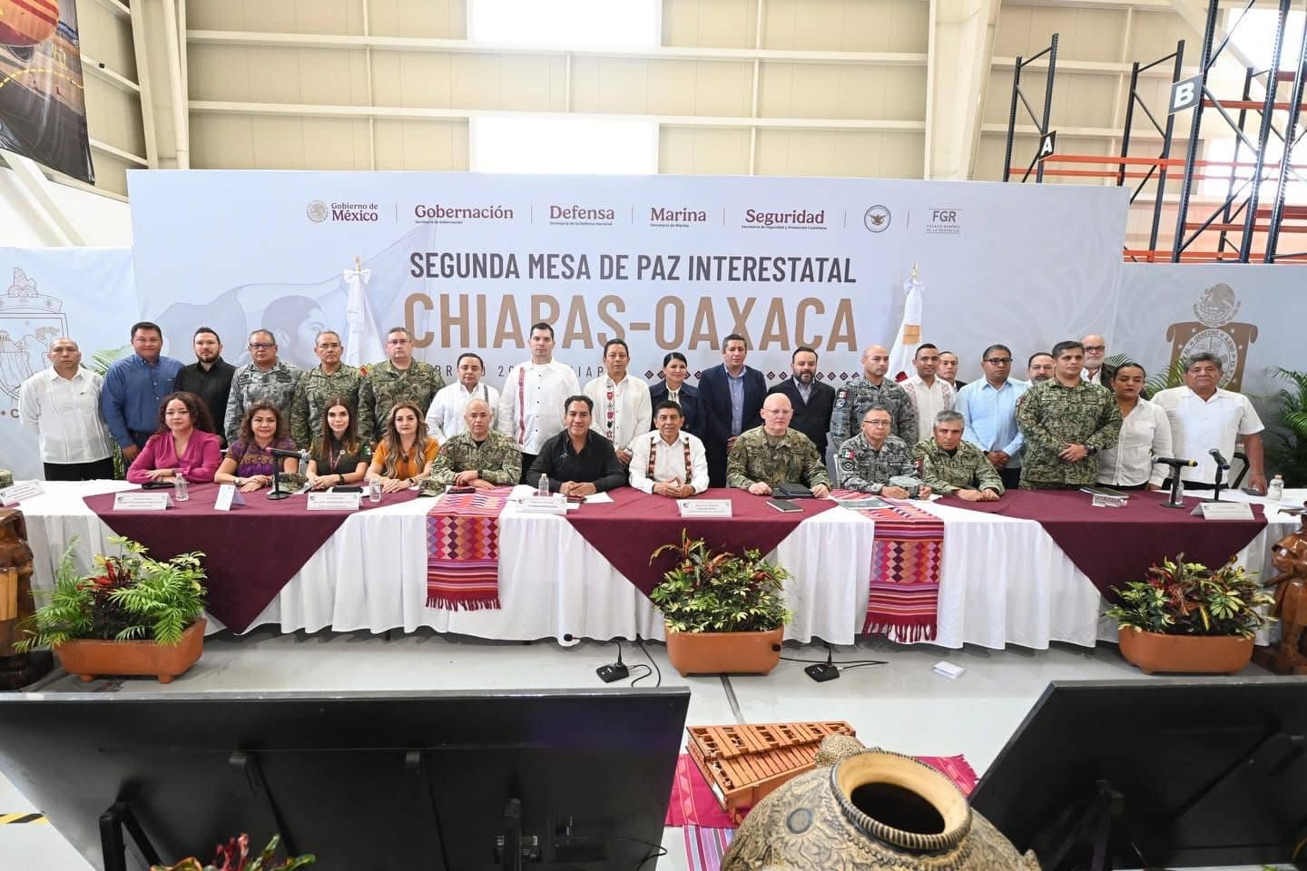 Eduardo Ramírez y Salomón Jara fortalecen la seguridad y conectividad entre Chiapas y Oaxaca