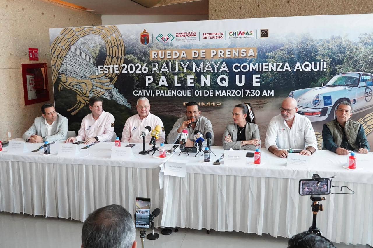 Presentan la realización del Rally Maya México 2026 en Chiapas